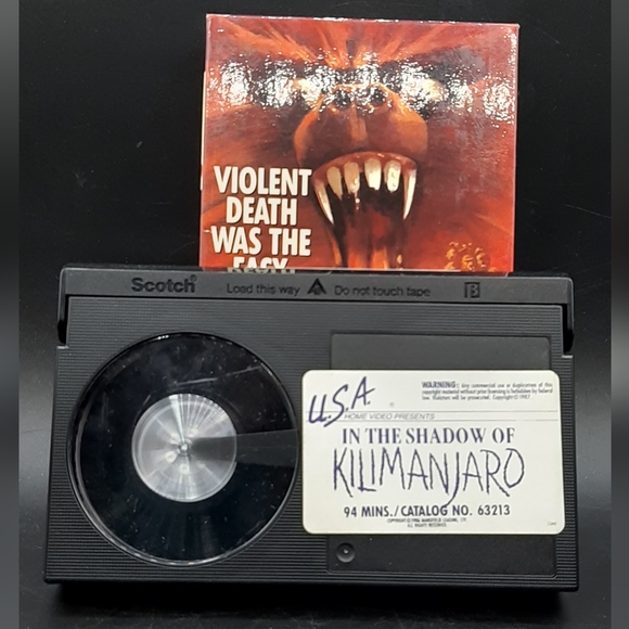 In The Shadow Of Kilimanjaro Betamax Video Cassette Thriller 1986 94 Minutes R - Picture 4 of 4